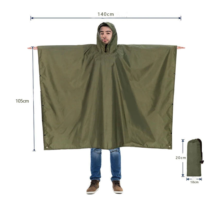 Heavy Duty Waterproof Rain Poncho