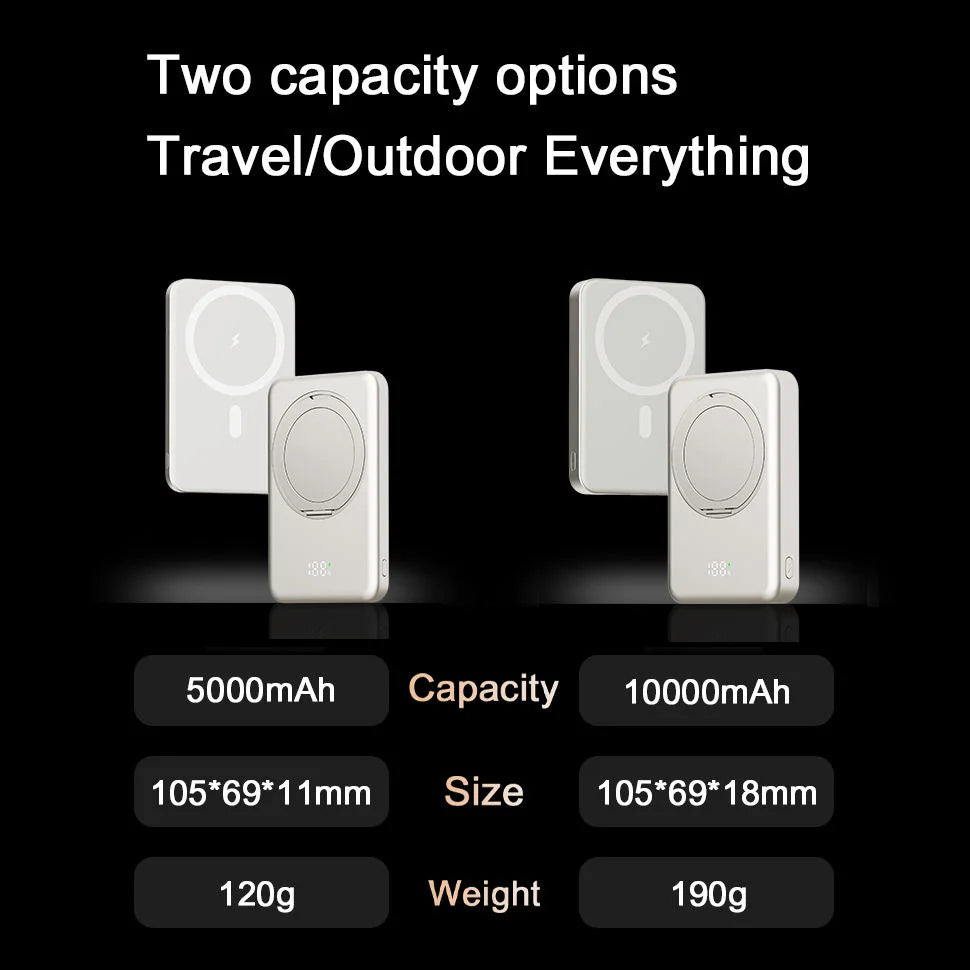 10000mAh Magnetic Power Bank With Stand